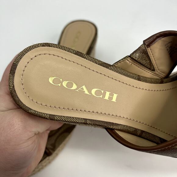 Coach Sloan Espadrille Khaki/Saddle - Picture 8 of 10